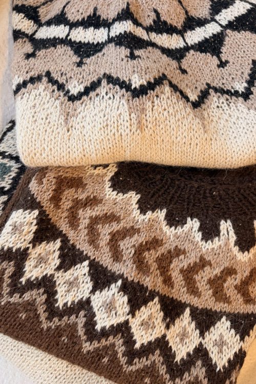 Sweater Andino de Llama Colección Orígenes | Espacio Macedo