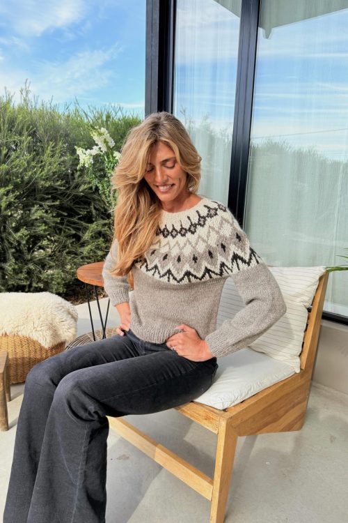 Sweater Andino de Llama Colección Orígenes | Espacio Macedo